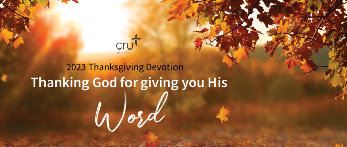 Featured Image for Thanksgiving Devotion: Thanking God for giving you His Word