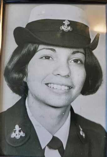 Tina in U.S. Navy Uniform 