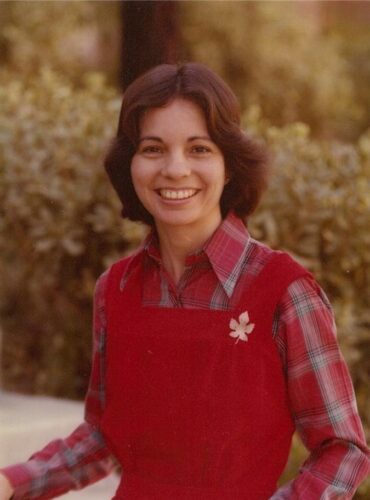 Tina as a young staff member in 1979